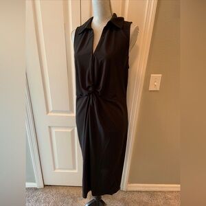 Michael kors ladies knot front black dress size large